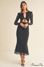 Georgia Sparkle Stylish Midi Dress image 1