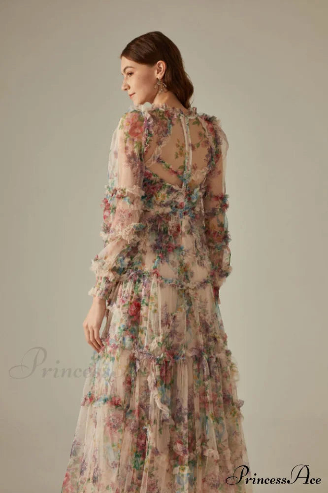 Georgina Ruffle Stylish Maxi Dress image 2