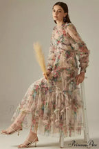 Georgina Ruffle Stylish Maxi Dress image 1