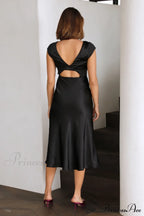 Get In Formation Charming Satin Midi Dress image 16