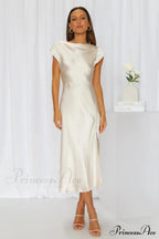 Get In Formation Charming Satin Midi Dress image 10