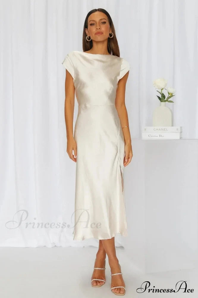 Get In Formation Charming Satin Midi Dress image 10