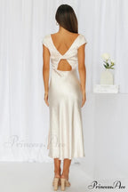 Get In Formation Charming Satin Midi Dress image 11