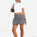 Gingham Bubble Plaid Style Skirt image 7