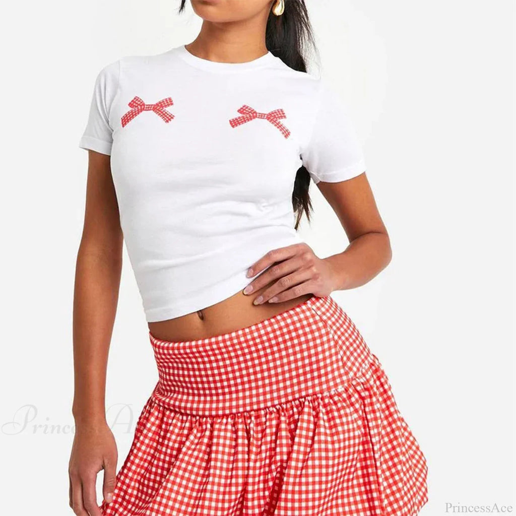 Gingham Bubble Plaid Style Skirt image 1