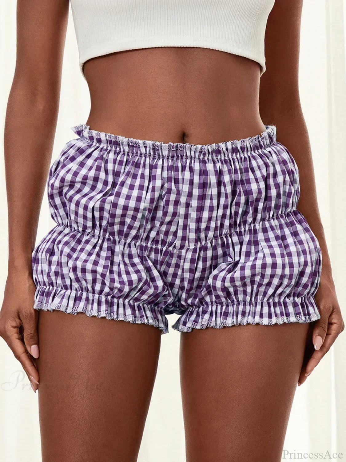 Gingham Frill Hem Bloomer Short image 4