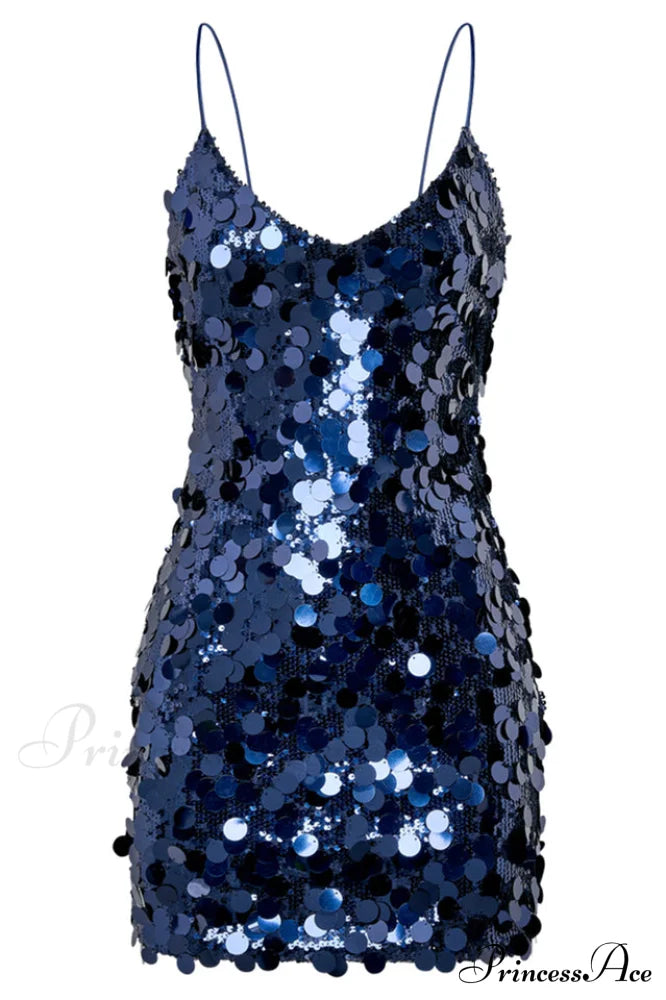 Giselle Disc Stylish Sequin Mini Dress image 9