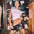 Glitter Bodycon Pencil Party Skirt image 7