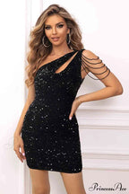 Glitter Gala Stylish Bodycon Mini Dress image 5