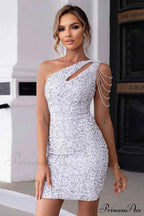 Glitter Gala Stylish Bodycon Mini Dress image 1