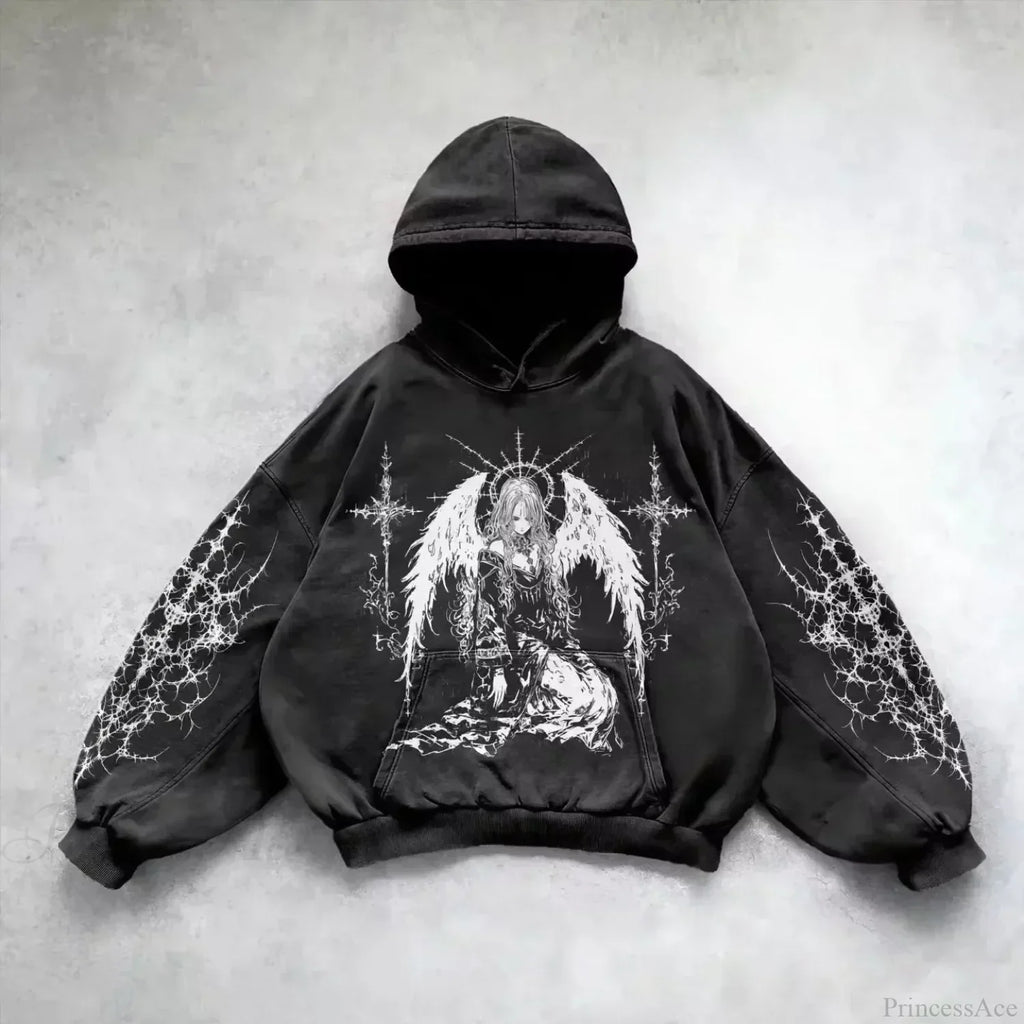 Goddess Pattern Print Hoodie image 2