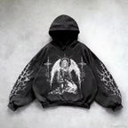 Goddess Pattern Print Hoodie image 2