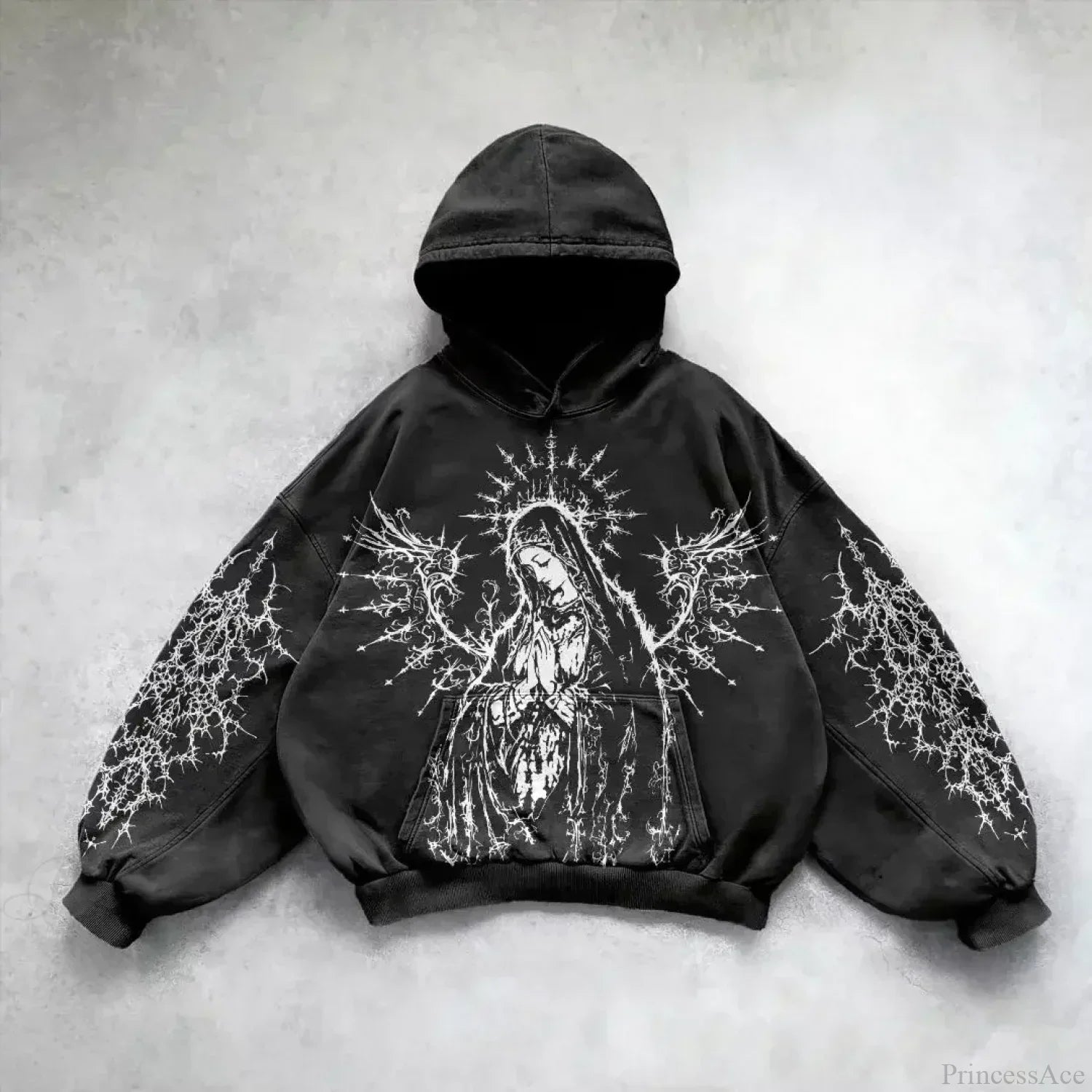 Goddess Pattern Print Hoodie image 5