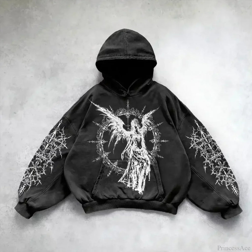 Goddess Pattern Print Hoodie image 7