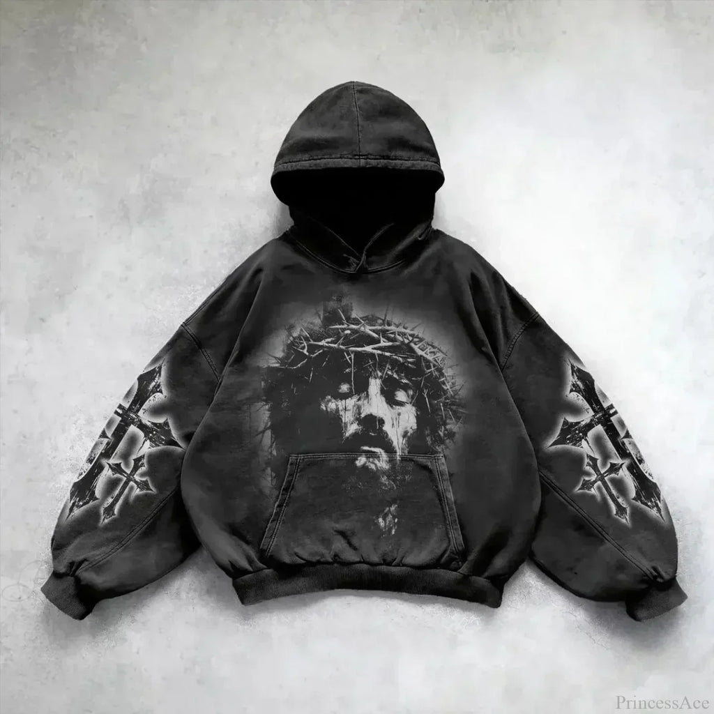 Goddess Pattern Print Hoodie image 17