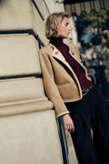 Gold Button Long Sleeve Double-sided Cardigan image 1