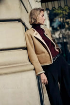 Gold Button Long Sleeve Double-sided Cardigan image 1