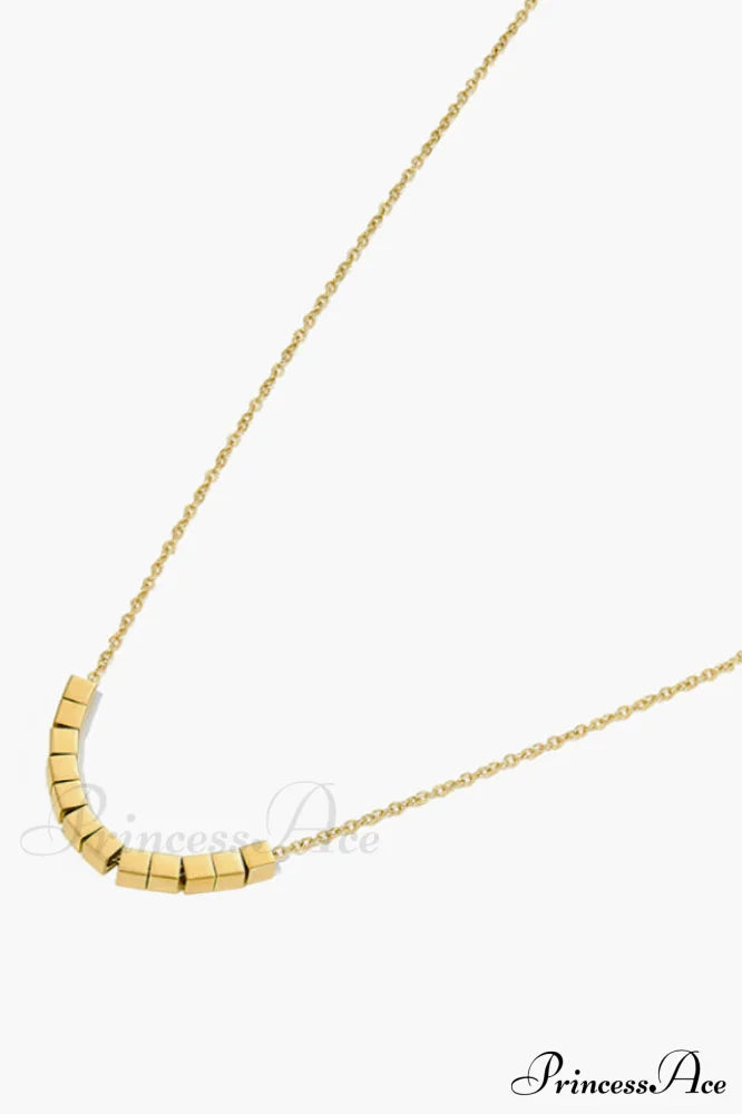 Gold Sugar Stylish Cube Necklace image 8