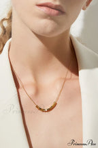 Gold Sugar Stylish Cube Necklace image 3
