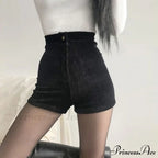 Goth High Waist Spring Autumn Fashion Tight Sexy Stretch Y2K Corduroy Casual Pants Short image 5