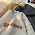 Goth Letter Print Cotton Sweatshirt image 2