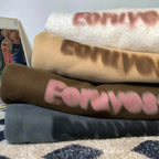 Goth Letter Print Cotton Sweatshirt image 4