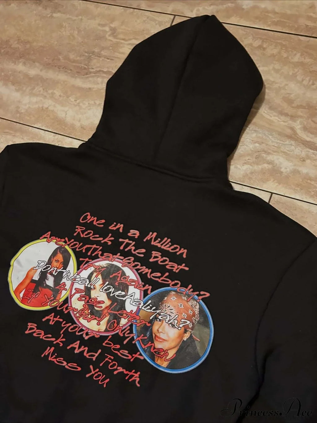 Goth Rock Character Print Loose Hoodie image 4