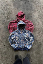 Gothic Full Pattern Printed Zipper Hoodie image 3