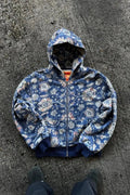 Gothic Full Pattern Printed Zipper Hoodie image 1