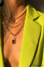 Gothic Layered Baroque Charming Pearl Chunky Chain Necklace image 3