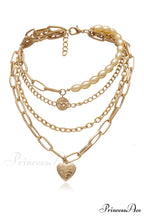 Gothic Layered Baroque Charming Pearl Chunky Chain Necklace image 8