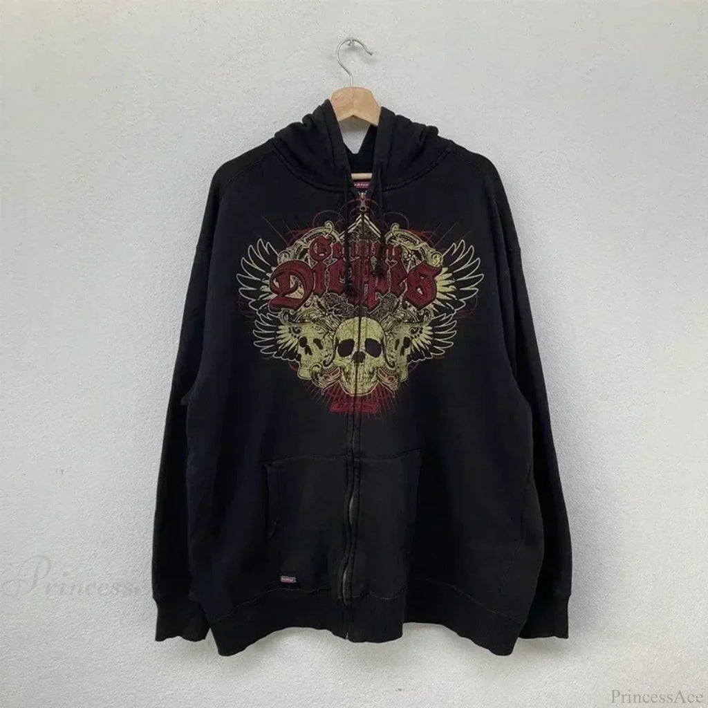 Gothic Letter Print Fall Hoodie image 11