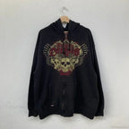 Gothic Long Sleeve Zipper Hoodie image 14