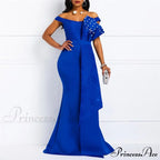 Gown Lace Elegant Embroidery Red Women Cut Low Party Beaded - - Mermaid Warm-Season Floor-Length image 5