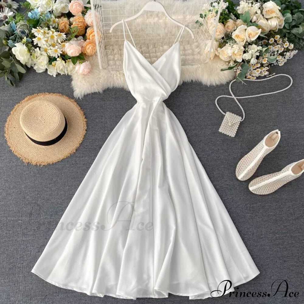 Gown Spaghetti Backless V Women Neck Tank Full-Length Robe Sexy Party Strap Female Long Dresses Festive Warm-Season Vestidos image 12