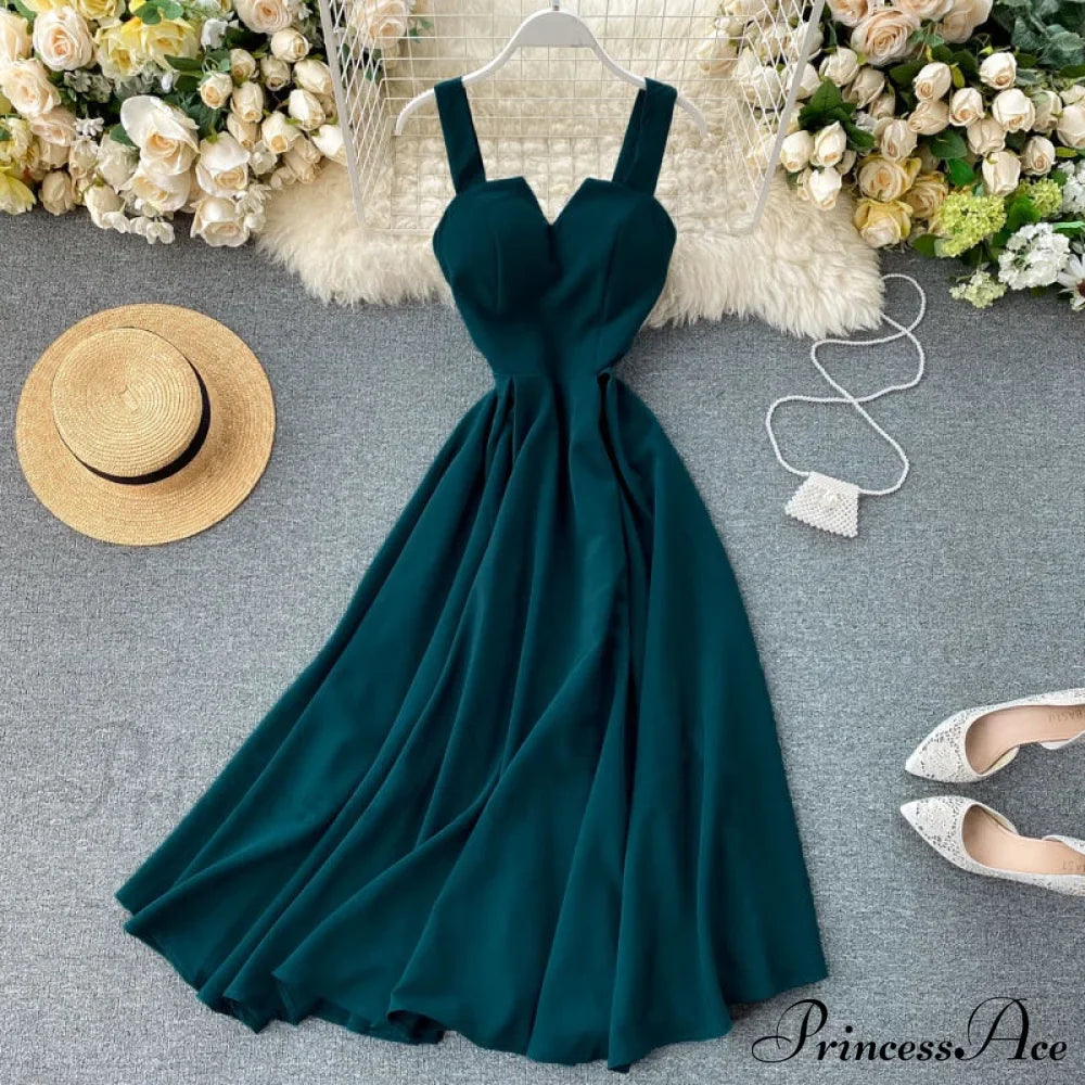 Gown Spaghetti Backless V Women Neck Tank Full-Length Robe Sexy Party Strap Female Long Dresses Festive Warm-Season Vestidos image 5