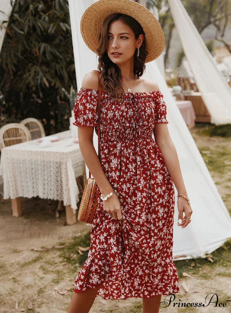 Gown with Brief Bohemian Arm Print image 4