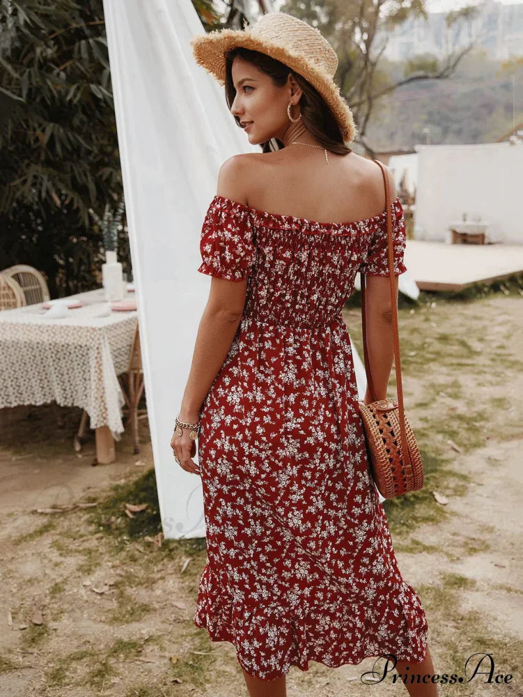 Gown with Brief Bohemian Arm Print image 5