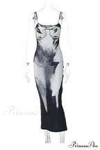 Gradient Black Bodycon Cami Dress image 6