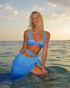 Gradient Print Halter Bikini Set image 1