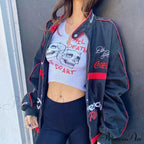Graphic Cyber Streetwear Women Chic Sleeveless Activity Harajuku Skinny Crops Tank top image 4