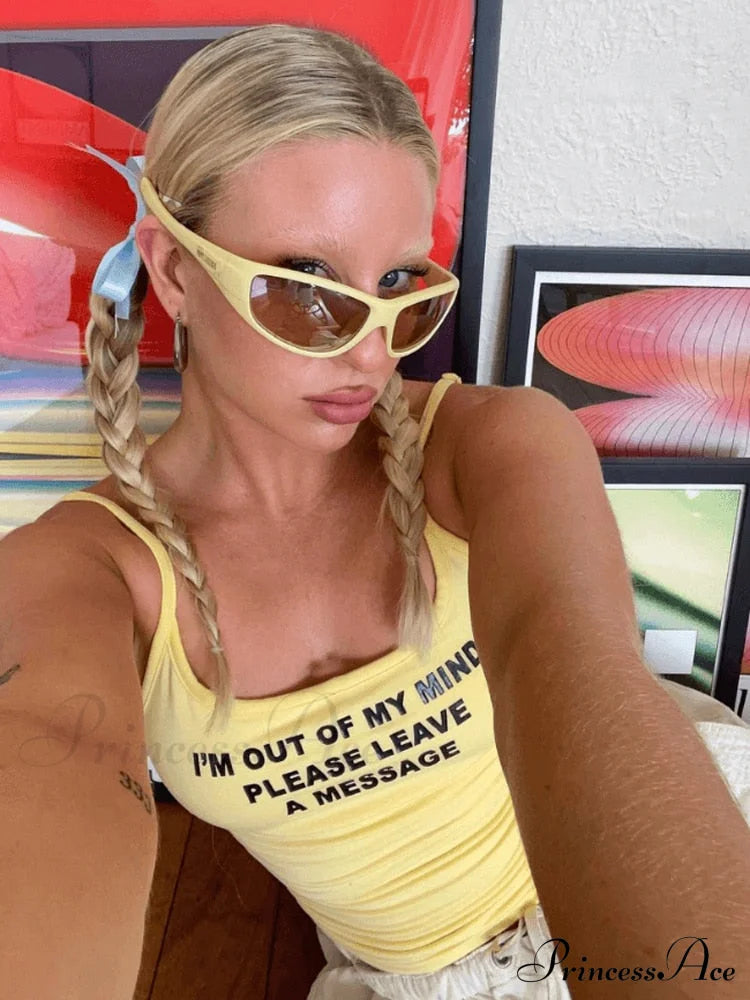 Graphic Text Stylish Cami Top image 2