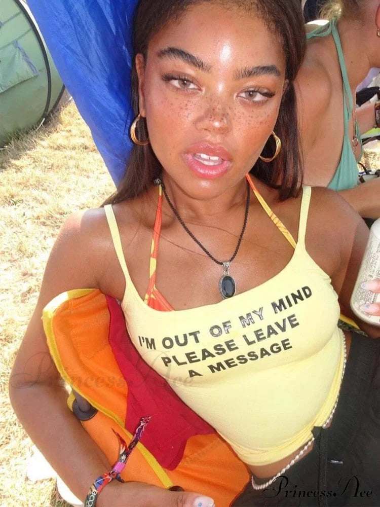 Graphic Text Stylish Cami Top image 4