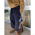 Gray Brushed Winter Korean Fashion Pants image 4