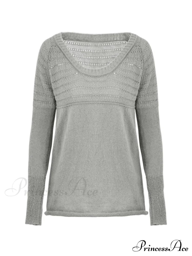Gray Cutout Graceful Short Sleeve Tee image 3