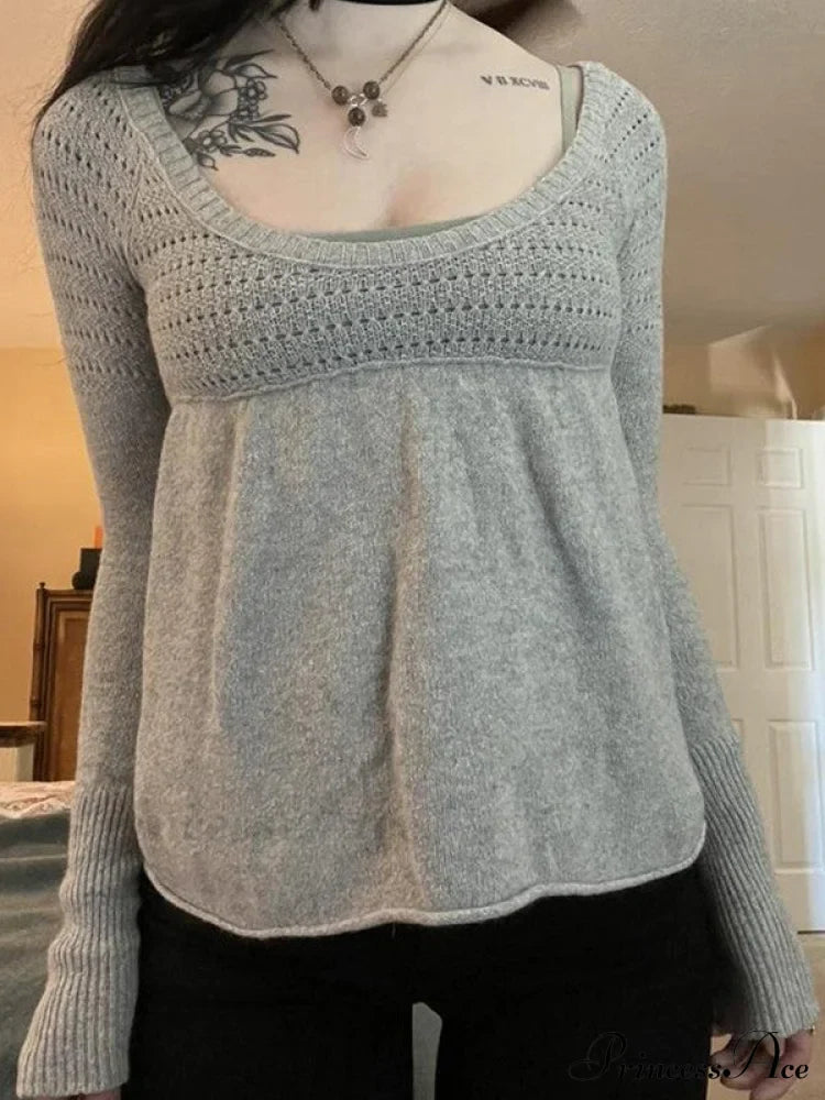 Gray Cutout Graceful Short Sleeve Tee image 1