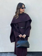 Gray Woolen Turn-Down Collar Overcoat image 5