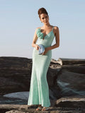 Green 3D Flower Charming Sequin Cami Maxi Dress image 10