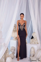 Greta Black Stylish Maxi Dress image 3