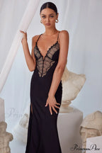 Greta Black Stylish Maxi Dress image 8